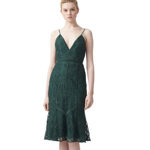 NEW Aijek‎ Love Is Embroidered Sleeveless Fit & Flare Knee Length Dress Size 2-4